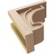 Ekena Millwork 6"W x 12"D x 12"H Classic Alma Rough Cedar Woodgrain TimberThane Corbel, Primed Tan CORUR06X12X12ALMRCPR - alternate 6